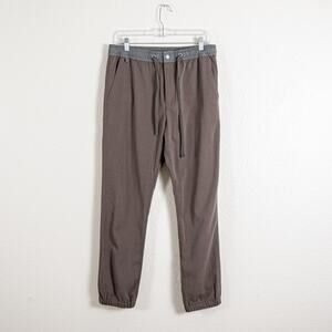 BEAMS Japan Men's Drawstring jogger Pants Gray size Large